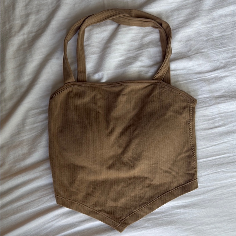 Brown Halter Top